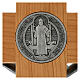 Croce di San Benedetto legno ciliegio 70 X 35 cm s8