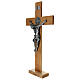 Cruz de São Bento madeira de cerejeira 70x35 cm s5