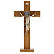 St Benedict cross in cherry wood 70x35 cm s1