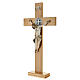 St Benedict cross in cherry wood 70x35 cm s3