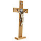 St Benedict cross in cherry wood 70x35 cm s5