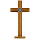 St Benedict cross in cherry wood 70x35 cm s7