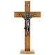 St Benedict cross in cherry wood 70x35 cm s1