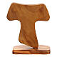Tau with base and Holy Family, Assisi olivewood, 10 cm s4