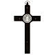 Saint Benedict cross 20x10 cm wood and metal s5