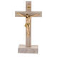 Crucifix à poser 20 cm résine bois frêne s1