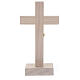 Crucifixo de mesa de 20 cm resina e madeira de freixo s3