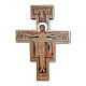 Cruz de San Damián dorada 40x30 cm madera s1