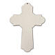 Wooden welcoming cross with reliefs 25x18 cm s2