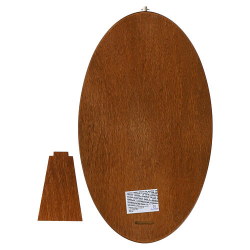 Tabla de madera Vía Crucis 14 estaciones de metal resinado 30x16 cm 4