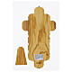 Crucifix with 14 stations, metallic Way of the Cross, olivewood cross s4