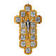 Crocefisso Via Crucis 14 stazioni finitura argento croce legno ulivo s1