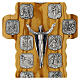 Crocefisso Via Crucis 14 stazioni finitura argento croce legno ulivo s2