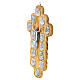 Via Crucis crucifix 14 stations silver finish olive wood cross s3