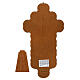 Crocefisso Via Crucis 14 stazioni in metallo su croce in legno 30x15 cm s4