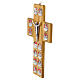 Olivewood crucifix with Way of the Cross, resin and metal stations s3