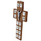 Way of the Cross Crucifix in Walnut Wood, 32x17 cm s3