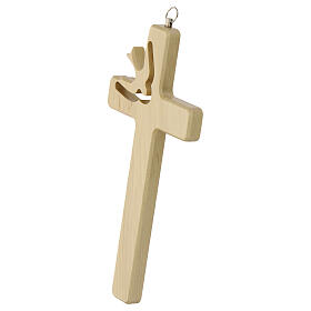 Confirmation cross in hornbeam wood 16x8 cm