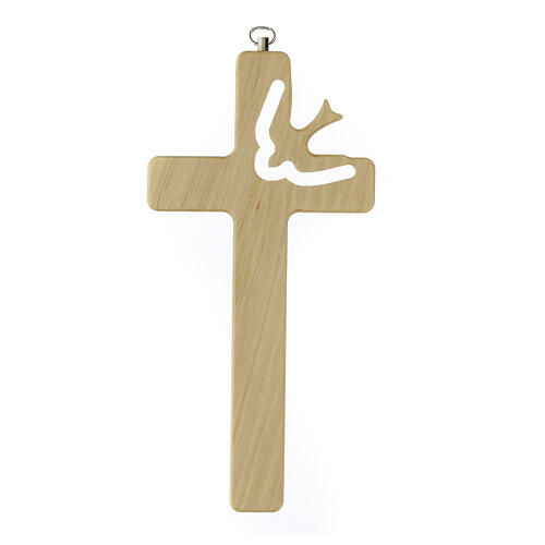 Confirmation cross in hornbeam wood 16x8 cm 3