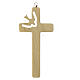 Confirmation cross in hornbeam wood 16x8 cm s1