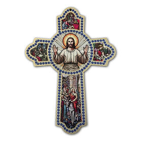 Prayer Cross with parchment 25x15 cm