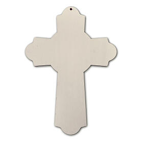 Croix de la prière en bois 40x30 cm