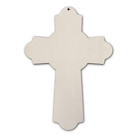 Wooden prayer cross with relief 60x40 cm