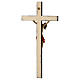 Crocifisso Walder antico rosso legno Valgardena s6