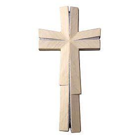 Meditation cross, silver finish, Val Gardena