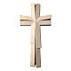 Croce meditativa finitura oro legno Valgardena s4