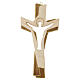 Cruz de la Pasión madera Val Gardena bicolor glaseada s1