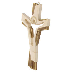 Croce della Passione legno Valgardena finitura bicolore patinata