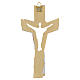 Croce legno Valgardena finitura argento Passione s3
