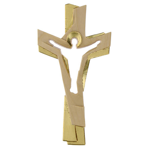 Cross of the Passion, wood with golden finish, Val Gardena 1