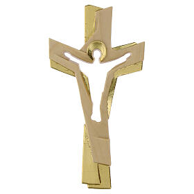 Croce della Passione finitura dorata legno Valgardena