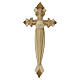 Cross of the Pilgrim, embossed shell, bicoloured patinated wood of Val Gardena s1