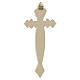 Croix du Pèlerin coquillage bois Val Gardena bicolore patiné s6