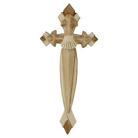 Pilgrim's Cross in two-tone patinated Valgardena wood shell