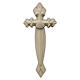 Cross of the Pilgrim with shell, natural wood of Val Gardena s1