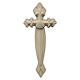 Pilgrim's cross with shell in natural Valgardena wood s1