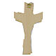 Cross of the Pilgrim with shell, silver finish, Val Gardena wood s3