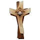 Cross of the Pilgrim, painted wood, Val Gardena s1