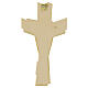 Cross of the Pilgrim with shell, Val Gardena wood with golden finish s3