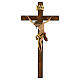 Romerio crucifix, painted wood of Val Gardena s1