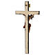 Romerio crucifix, painted wood of Val Gardena s6