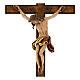 Cross crucifix Romerio Val Gardena colored wood s2