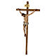 Colored crucifix in Valgardena wood Tacca s3