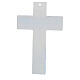 Murano glass cross with blue lines modern style 20x15 cm s3