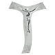 Croce Tau corpo Cristo argentato glitter 26x18 cm s1