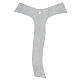 Croce Tau corpo Cristo argentato glitter 26x18 cm s3